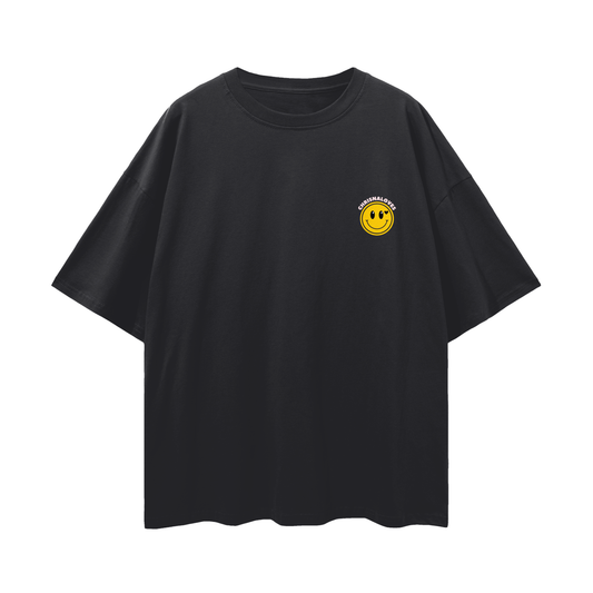 ChrisnaLoves អាវ Streetwear Loose Drop Shoulder T-Shirt